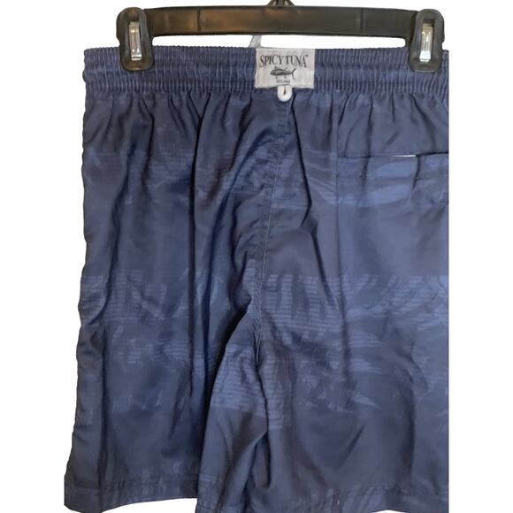 Spicy Tuna men blue bathing suit trunks size Small - Picture 2 of 7